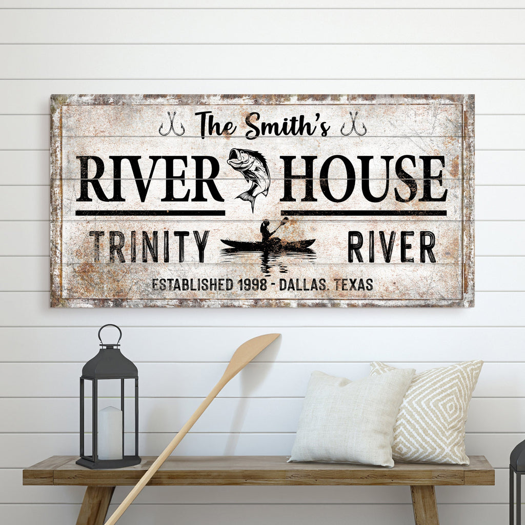 Personalized River House Sign II