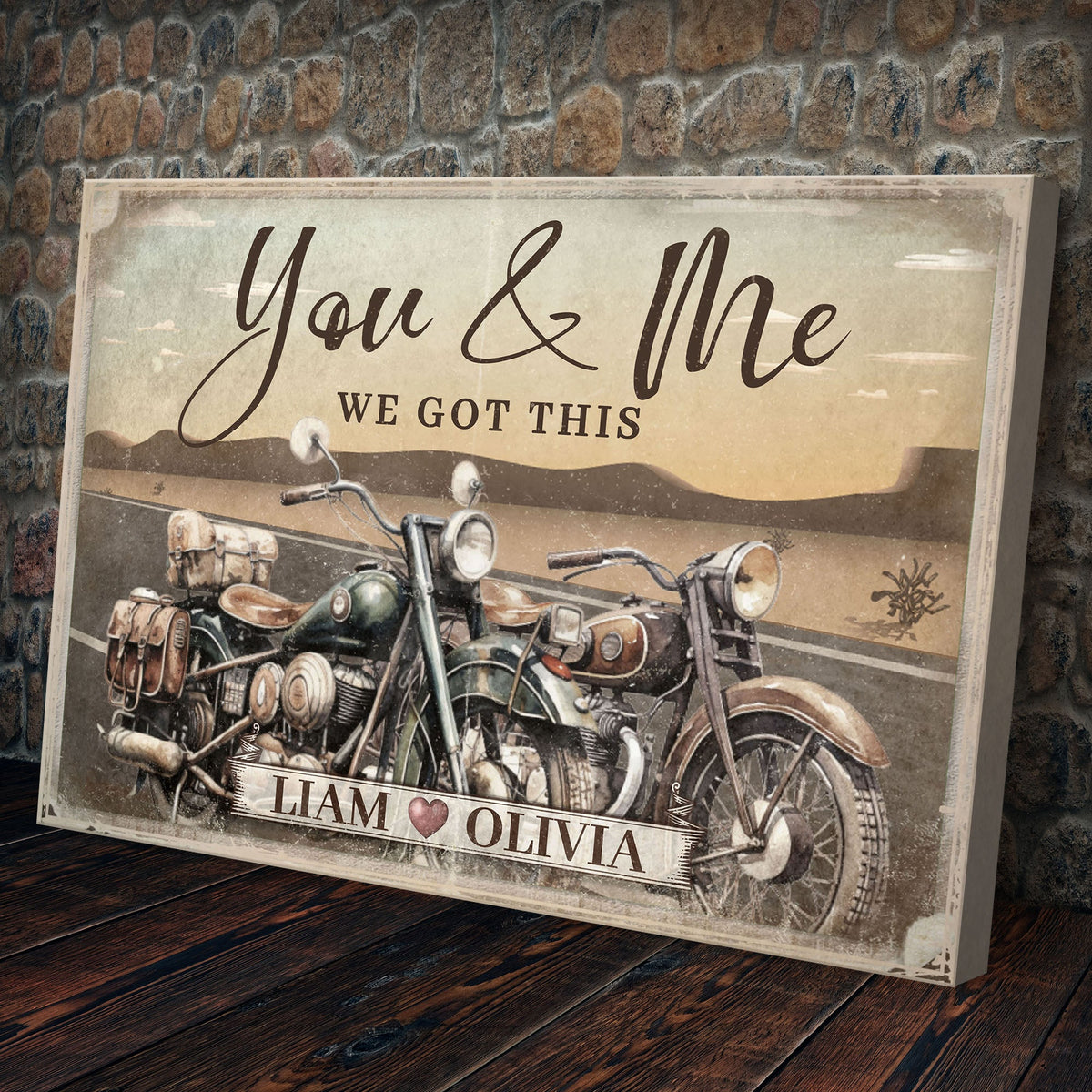Motorcycle Themed We Got This Couple Sign