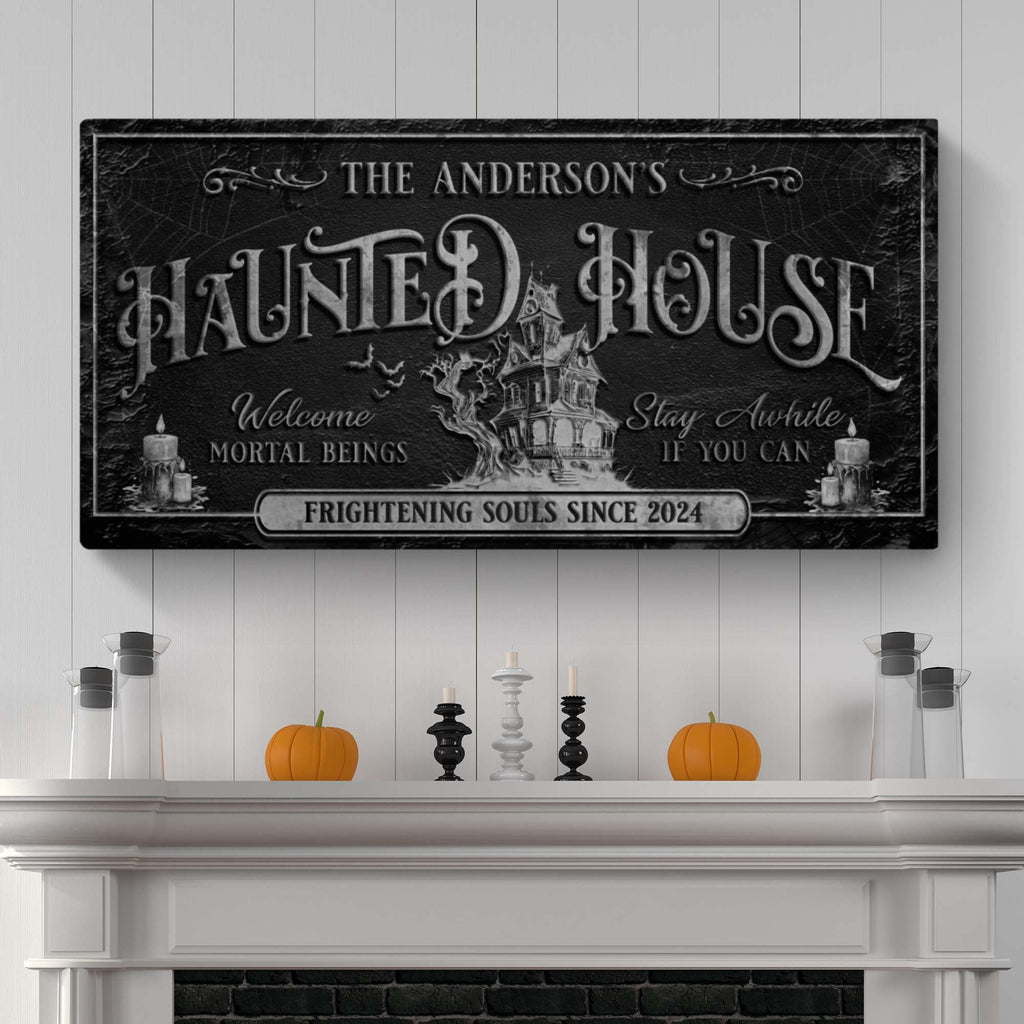Personalized Haunted House Sign