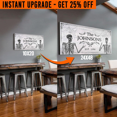 Upgrade Your 'Family Gothic' (Style 3) Canvas To 24x48 Inches