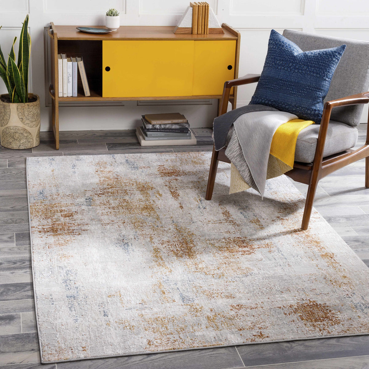 Melton Textured Luxe Area Rug