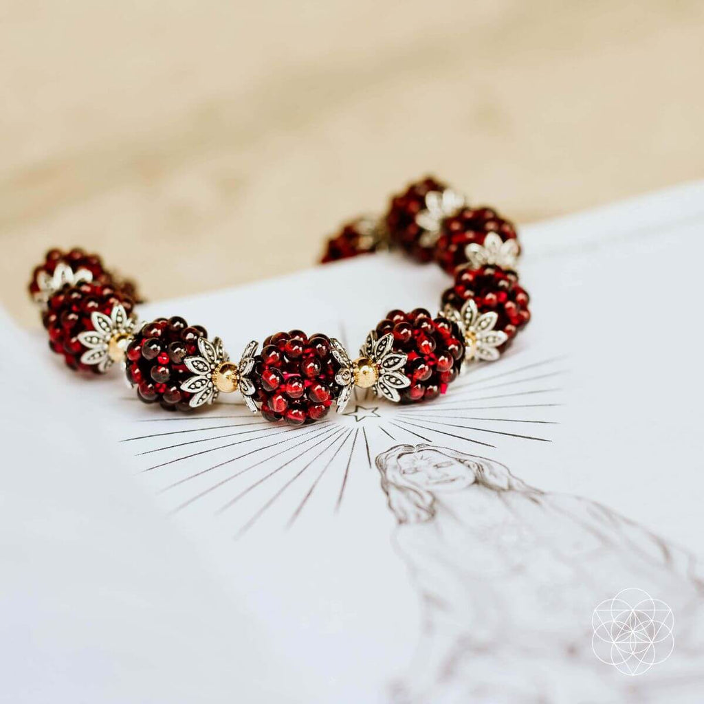 Natural Garnet Healing Bracelet