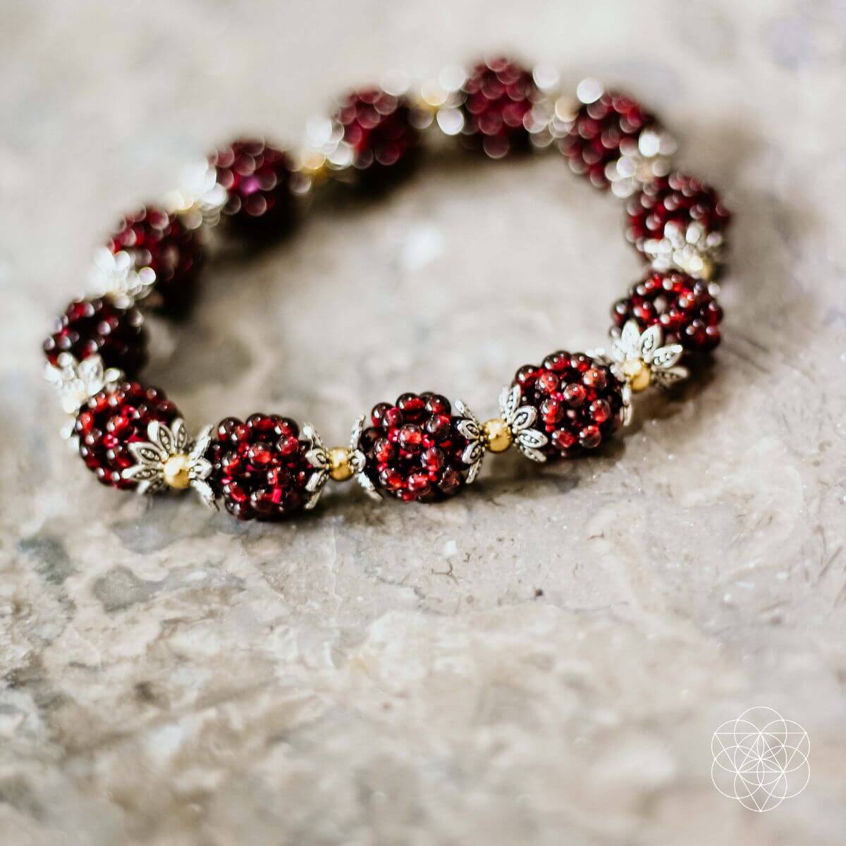 Natural Garnet Healing Bracelet