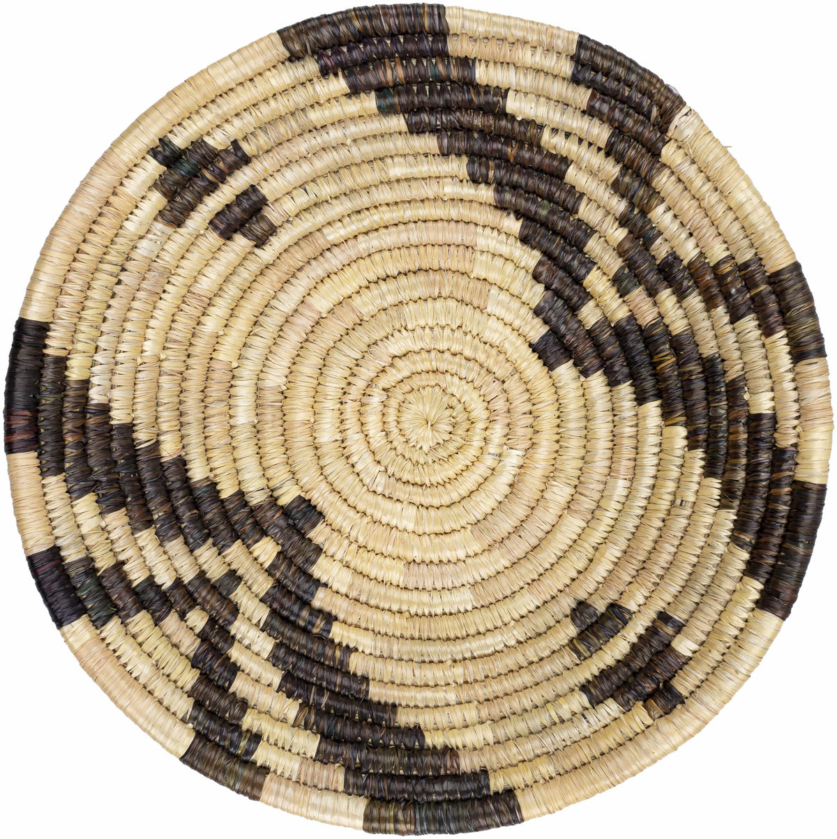 Quinipot Natural Woven Circular Moonj Grass Tapestry