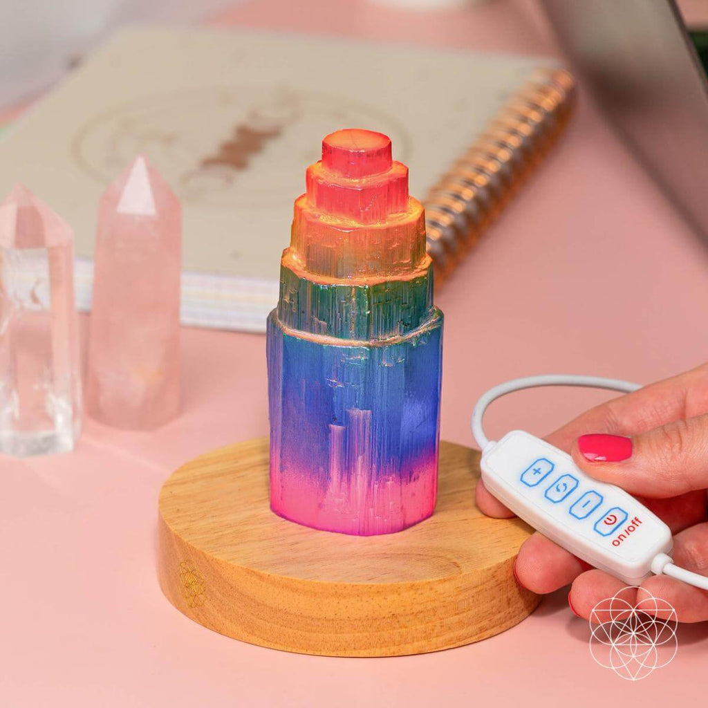 Rainbow’s Blessing - Selenite Tower of Peace & Protection