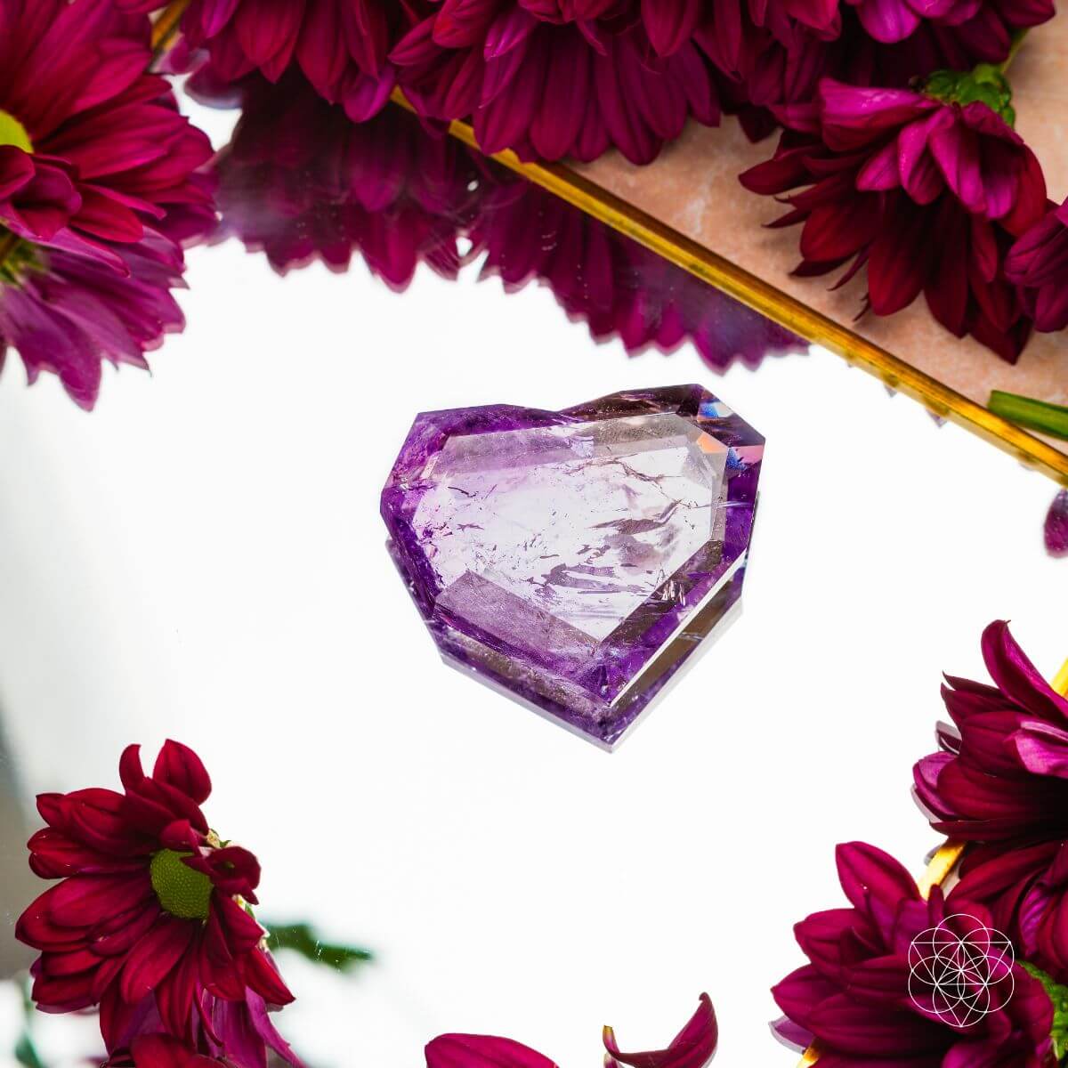 Royal Diamond Heart - Brazilian Amethyst for Manifestation