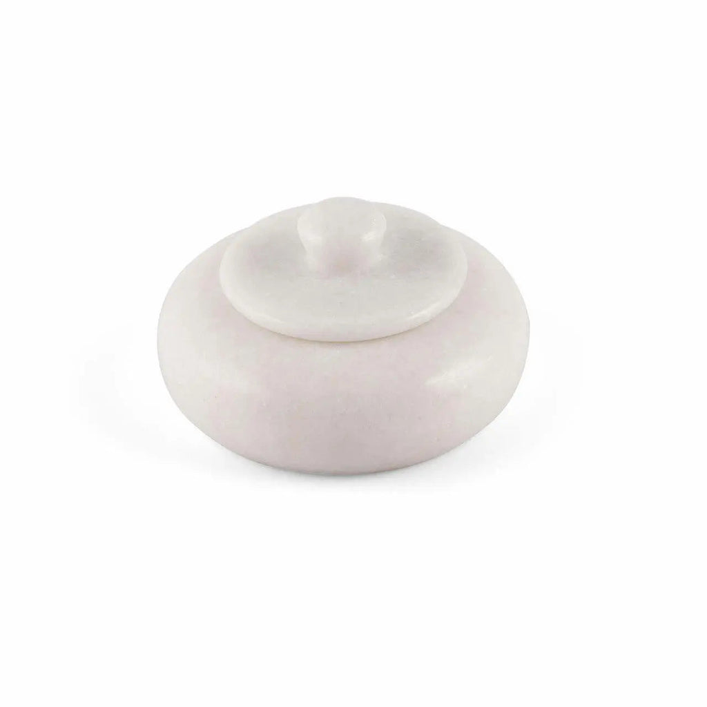Salero Marble Salt Cellar with Lid