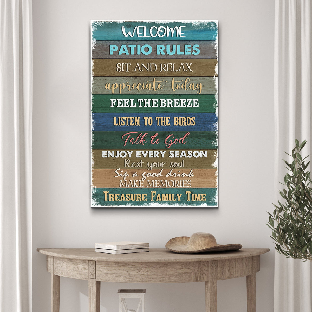Patio Rules Sign